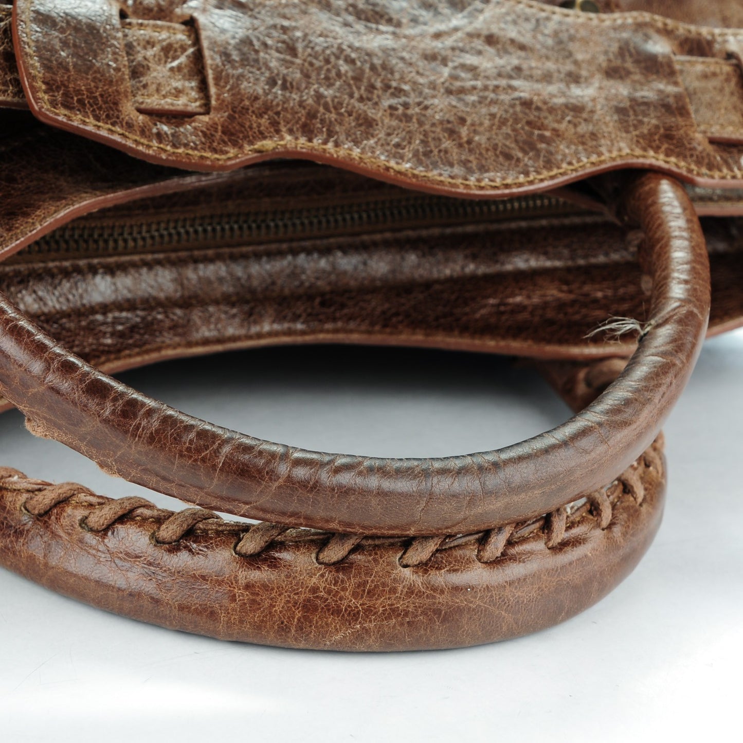 Chevre Classic Hardware City Olive Brown