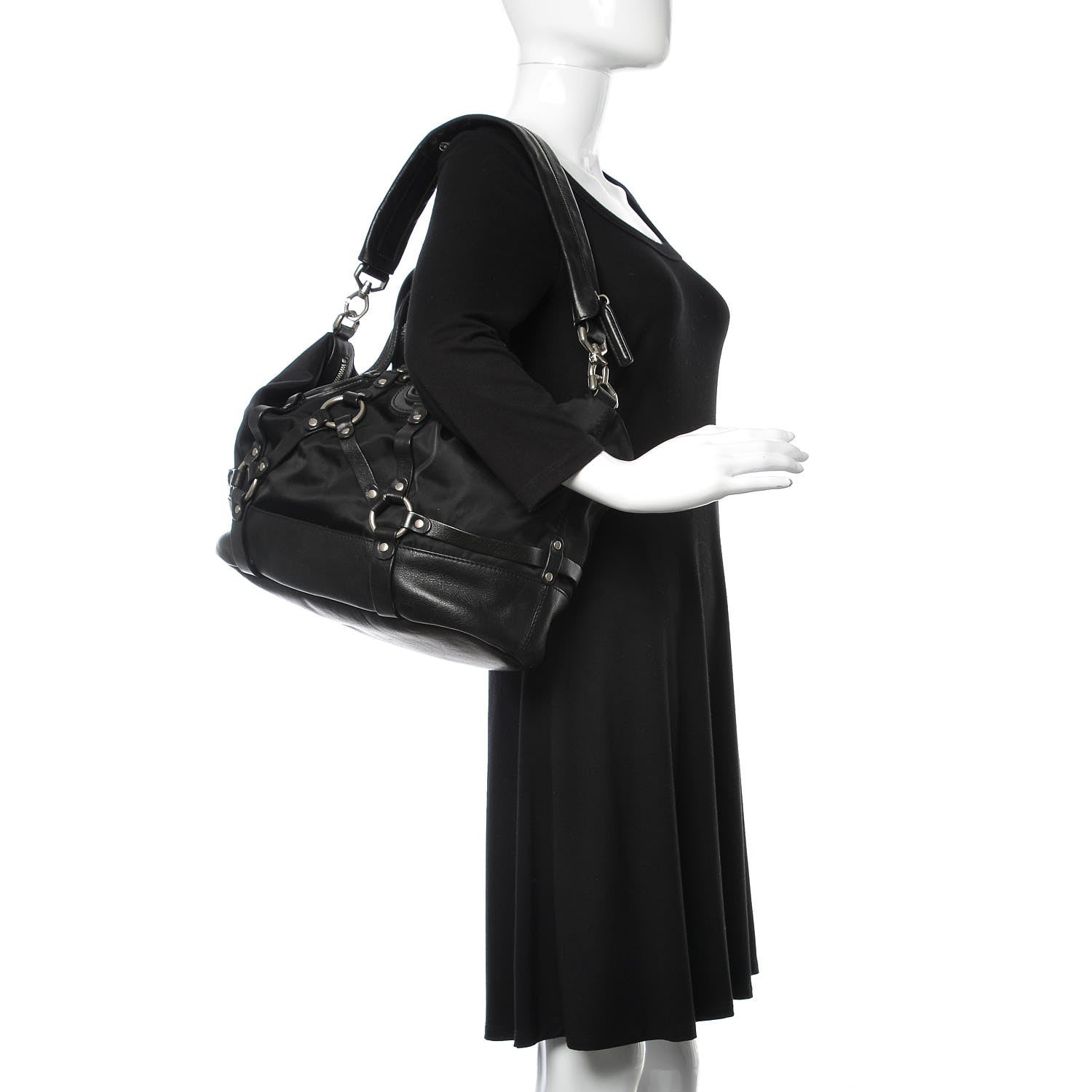 Givenchy Nylon Calfskin Medium Harness Nightingale Black 2 of 10