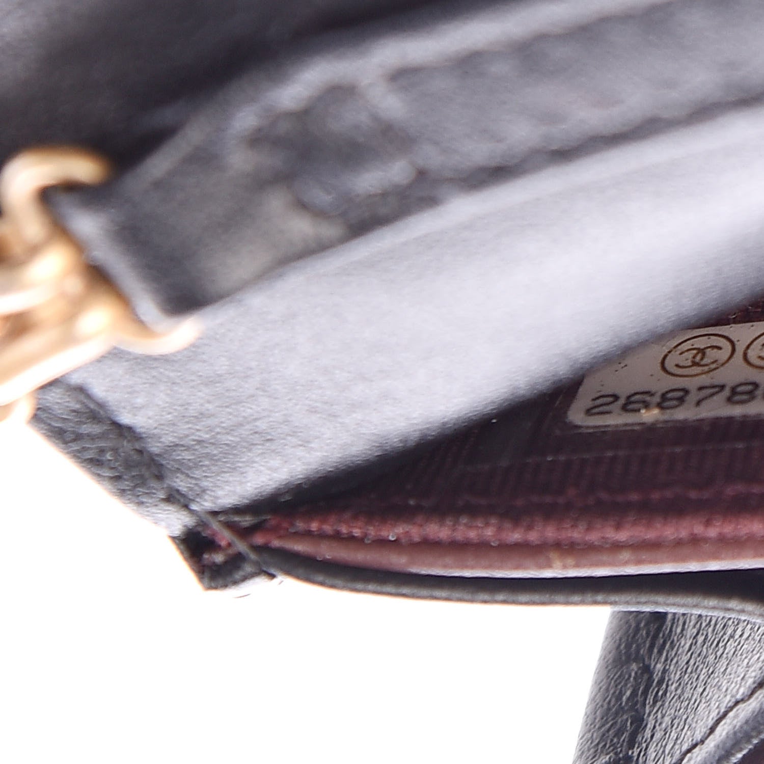 Chanel Aged Calfskin Quilted 2.55 Reissue Clutch With Chain Black 8 of 12