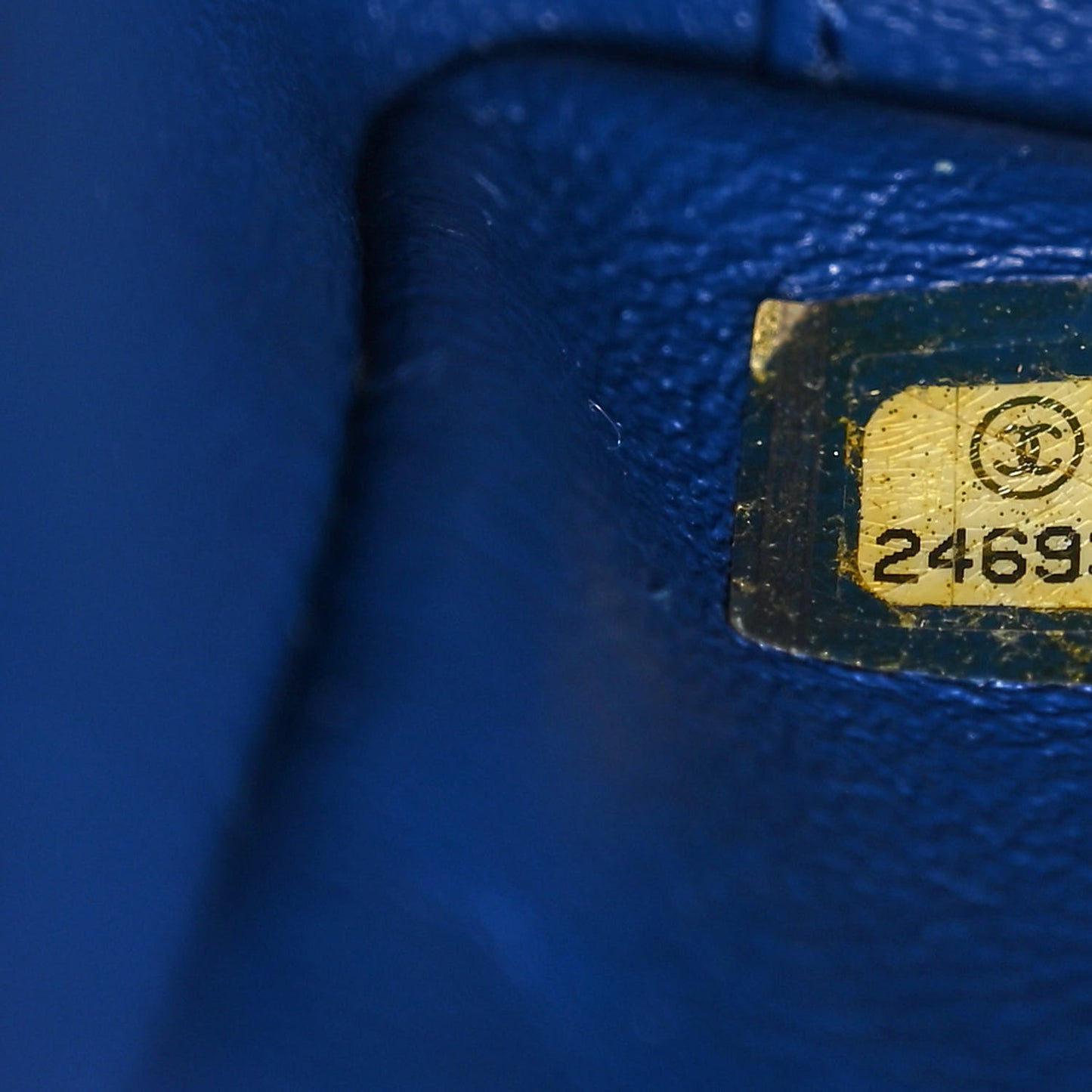 Caviar Quilted Large Business Affinity Flap Blue