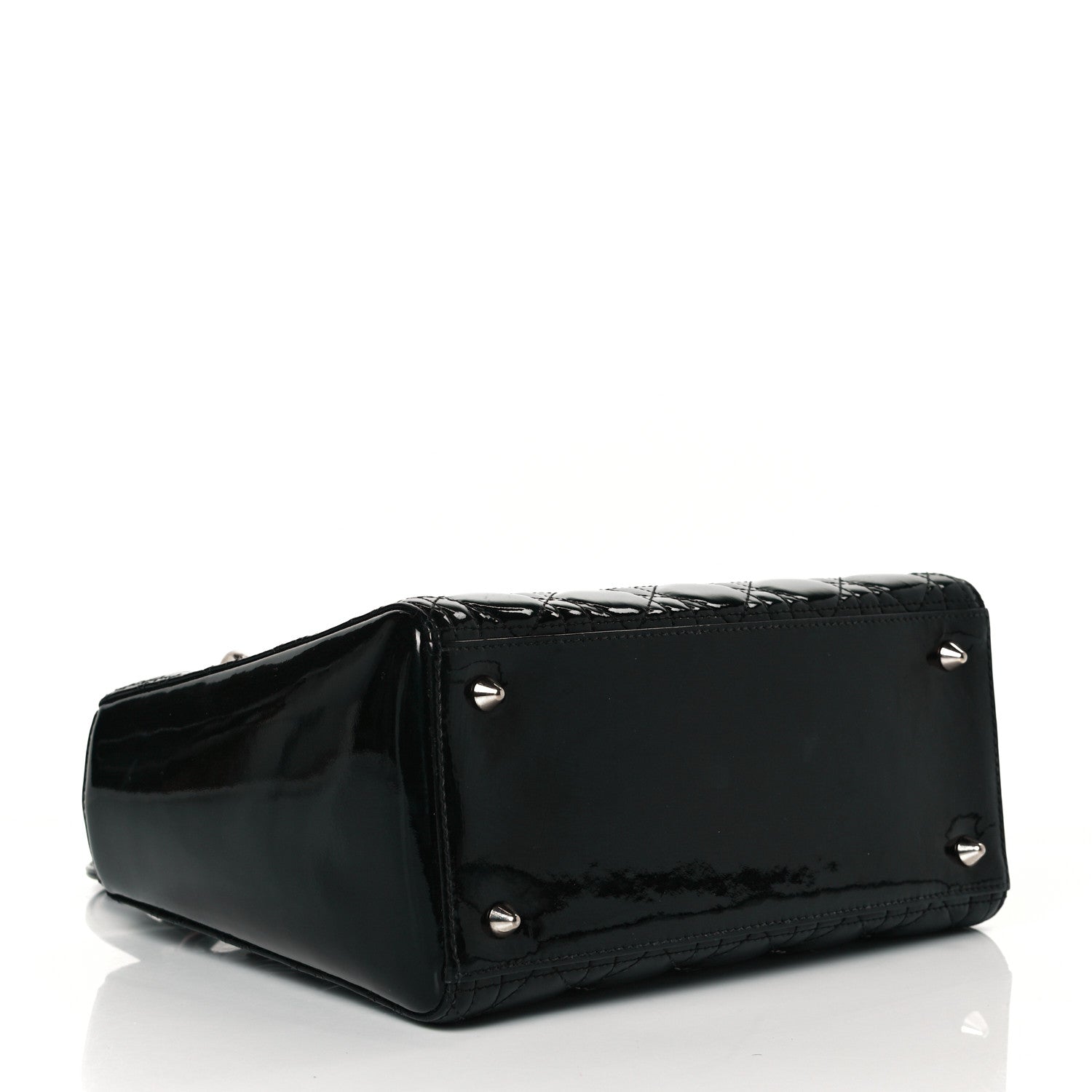 Christian Dior Patent Cannage Medium Lady Dior Black 3 of 6