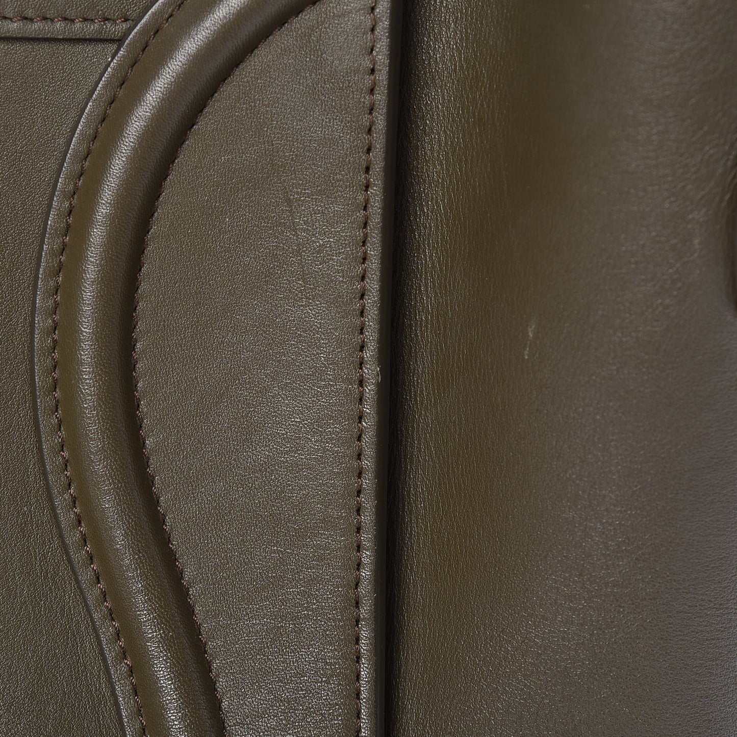 Smooth Calfskin Mini Luggage Khaki