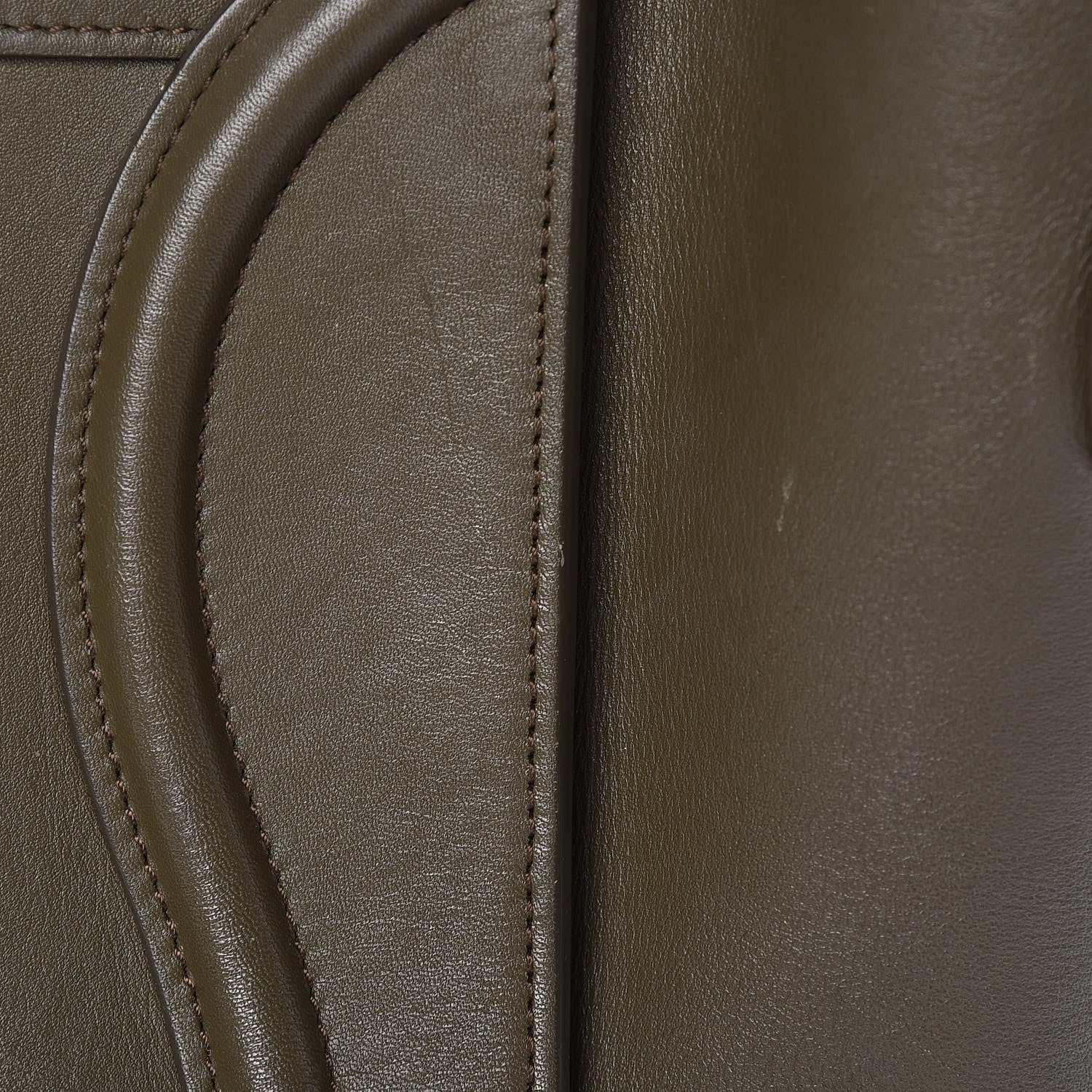 Celine Smooth Calfskin Mini Luggage Khaki 17 of 28