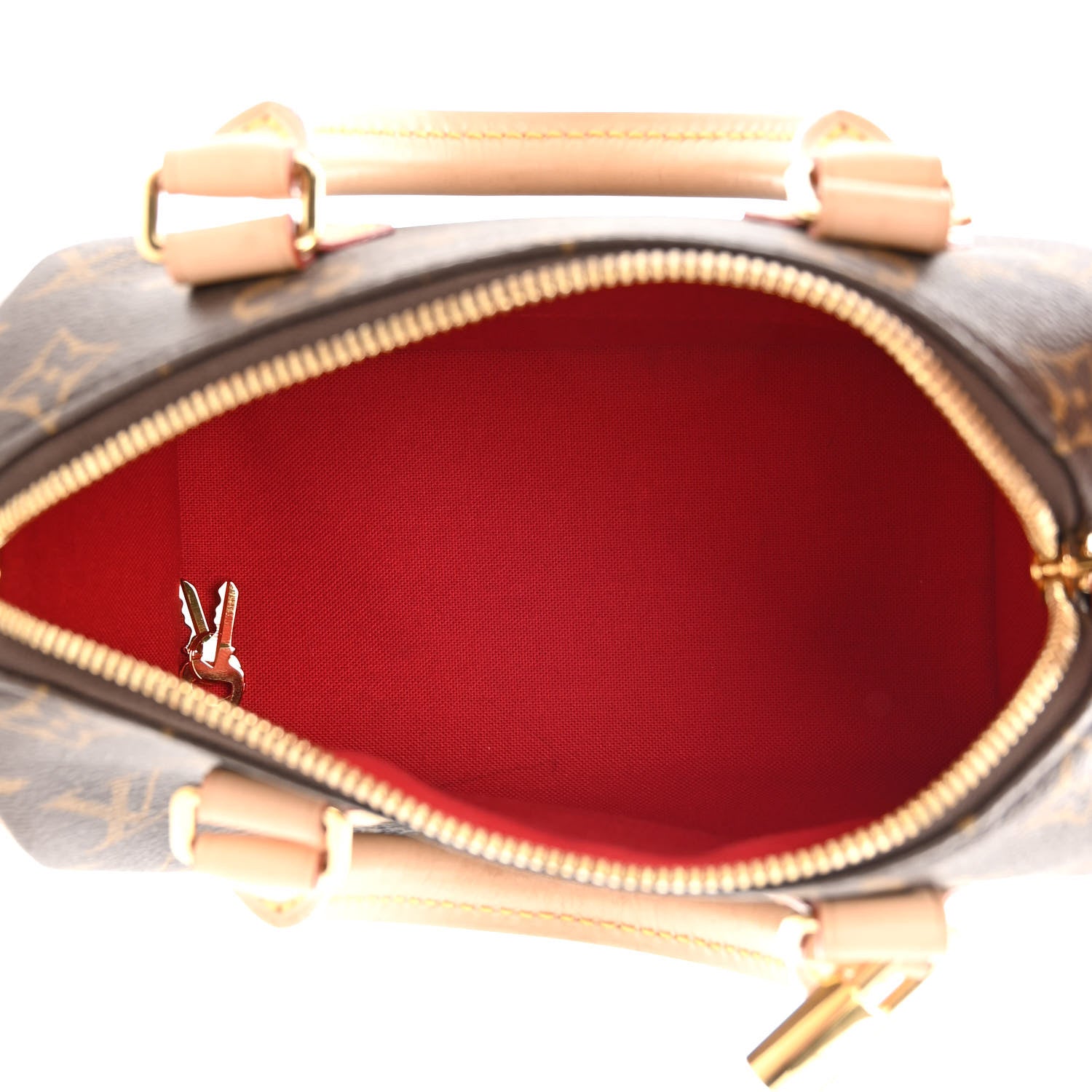 Louis Vuitton Monogram Speedy Bandouliere 20 Beige 5 of 13