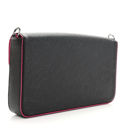 Louis Vuitton Epi Pochette Felicie Black Hot Pink 3 of 8