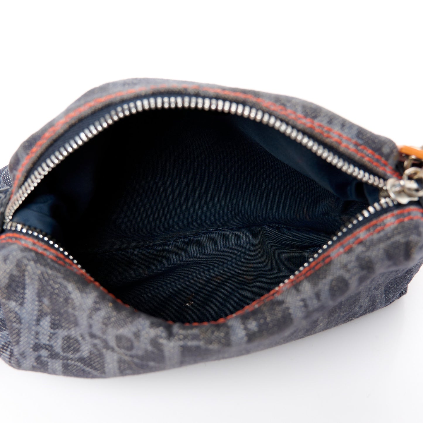 Denim Monogram Flight Trotter Cosmetic Pouch Blue