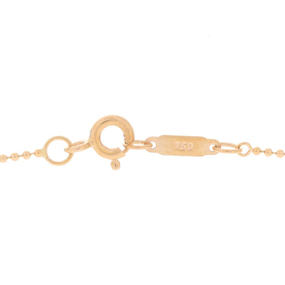 Tiffany 18K Rose Gold Beaded Chain Necklace 3 of 4