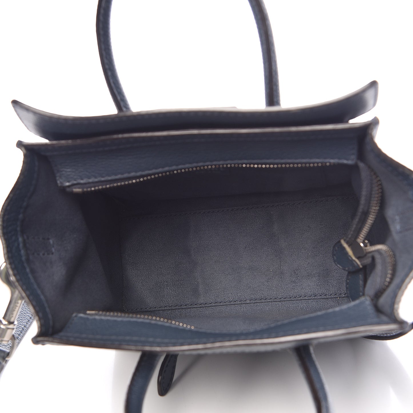Drummed Calfskin Nano Luggage Orage