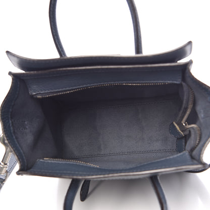 Celine Drummed Calfskin Nano Luggage Orage 5 of 10