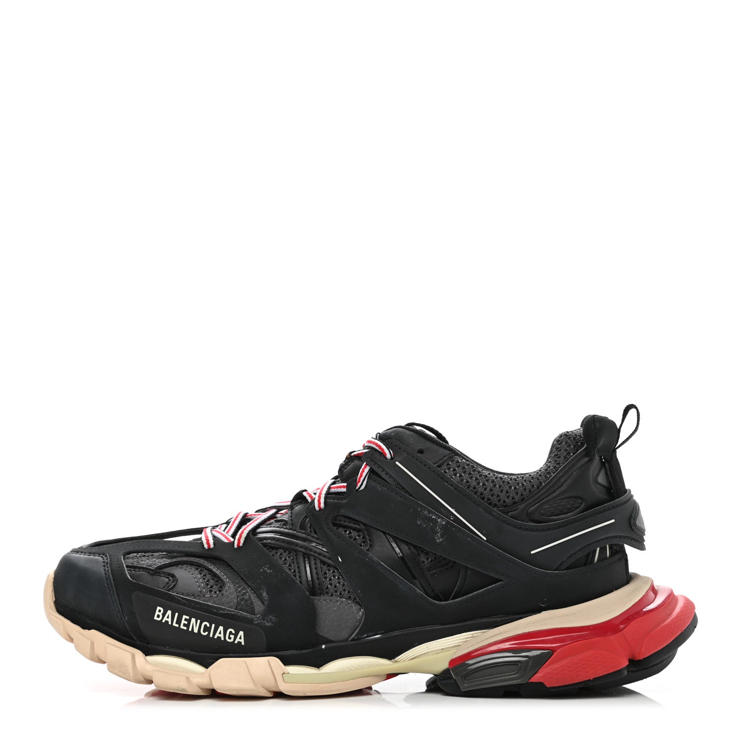 Balenciaga Mesh Nylon Mens Track Sneakers 44 Black Gris 1 of 14