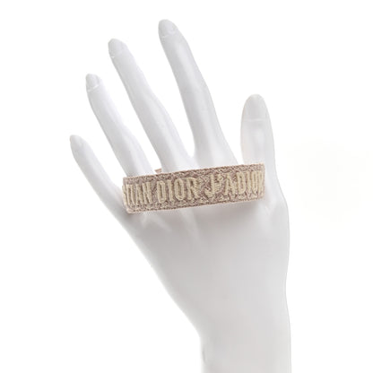 Christian Dior Woven Cotton Oblique J'Adior Friendship Bracelet  Rose 2 of 4