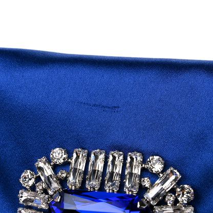 Jimmy Choo Satin Crystal Titania Clutch Blue 11 of 11
