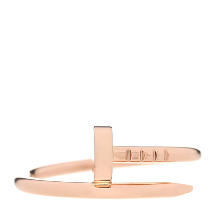 Cartier 18K Pink Gold Small Juste Un Clou Ring 51 5.75 1 of 6