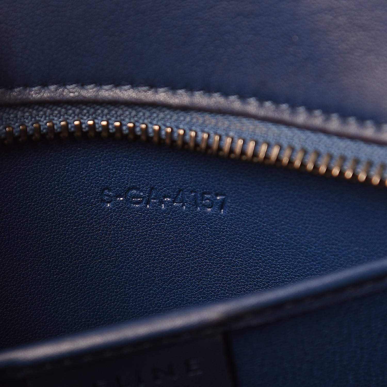 Celine Smooth Calfskin Nano Luggage Lazuli 8 of 12
