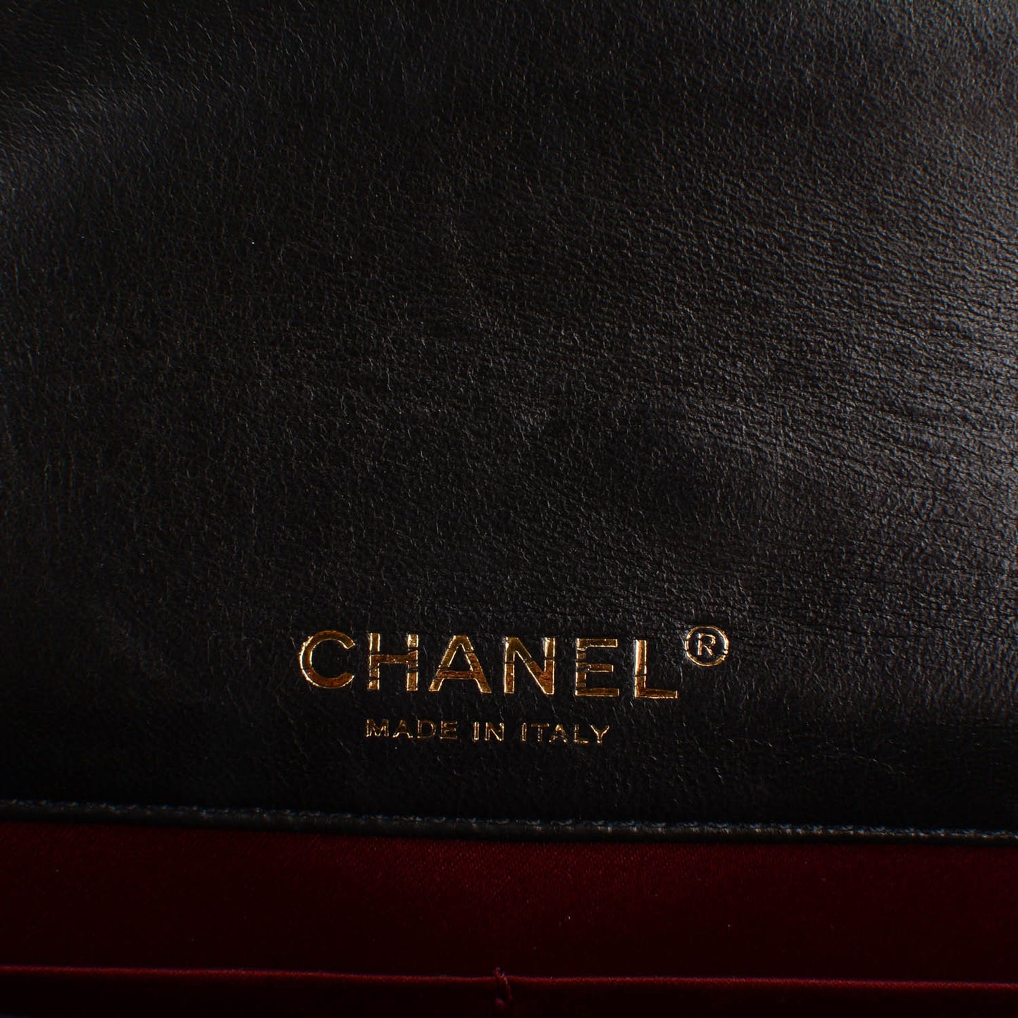 Lambskin Quilted Golden Class Wallet on Chain WOC Black