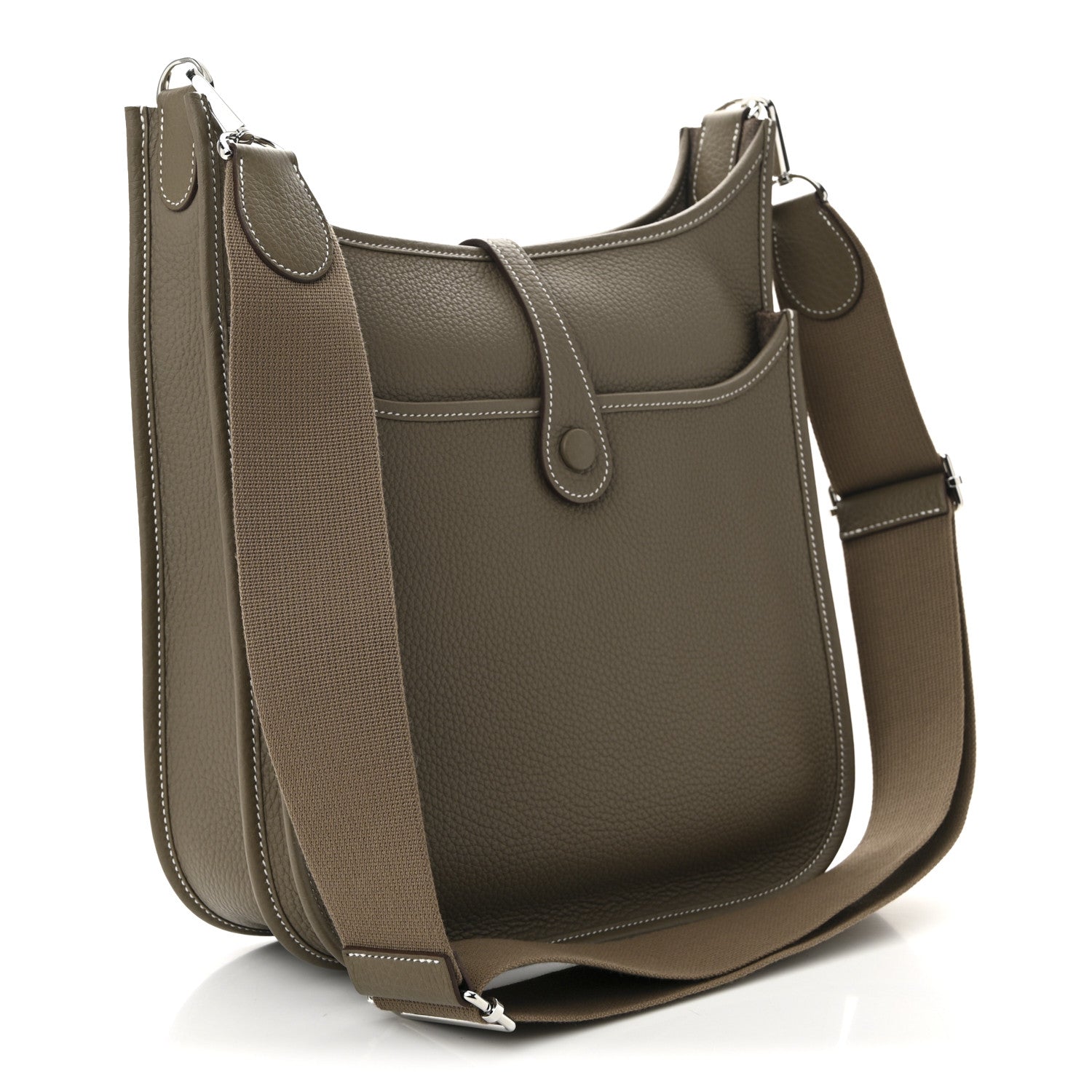 Hermes Taurillon Clemence EVELYNE III PM Etoupe 3 of 11