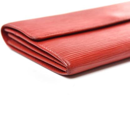 Louis Vuitton Epi Sarah Wallet Coquelicot 7 of 18