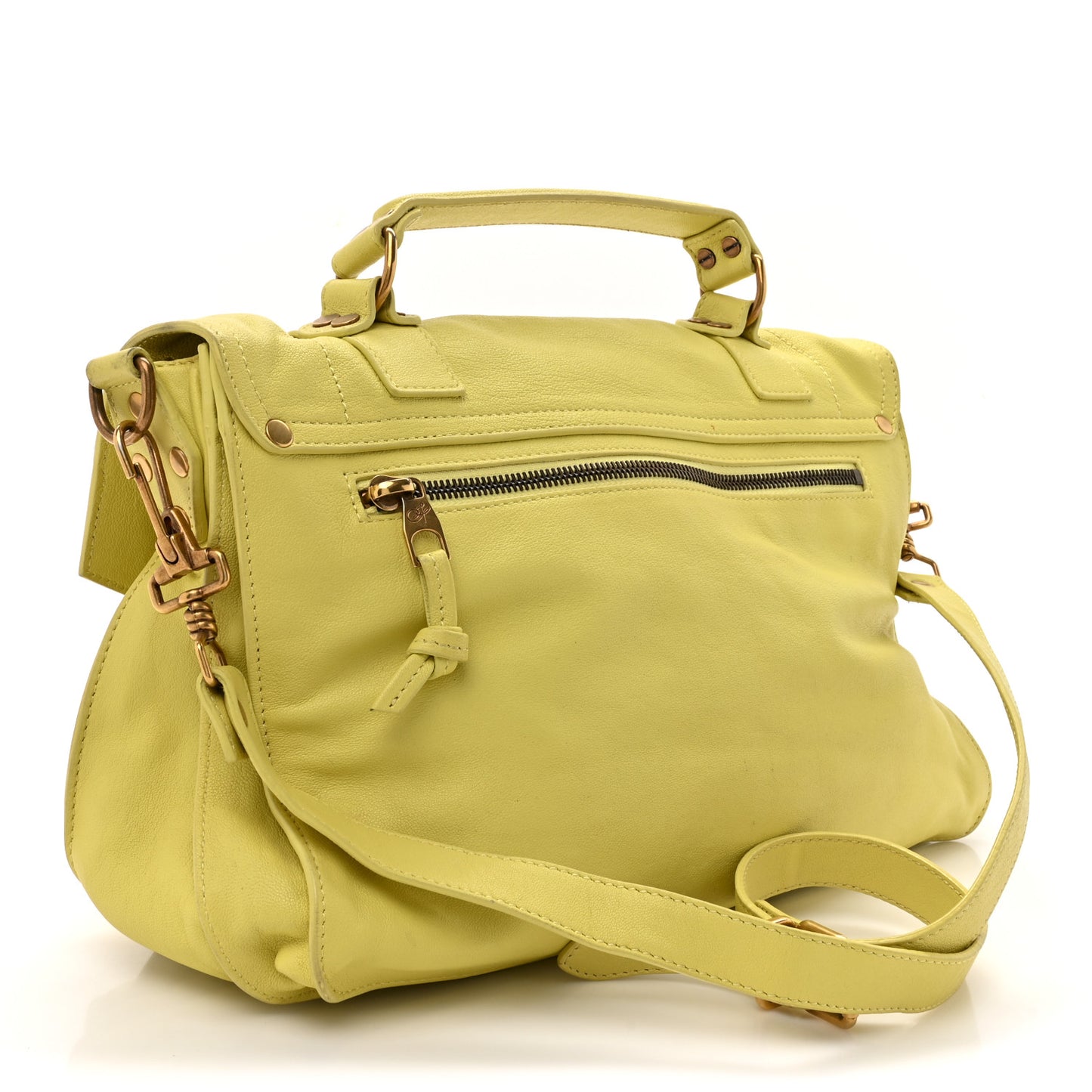 Lambskin Medium PS1 Satchel Pale Green
