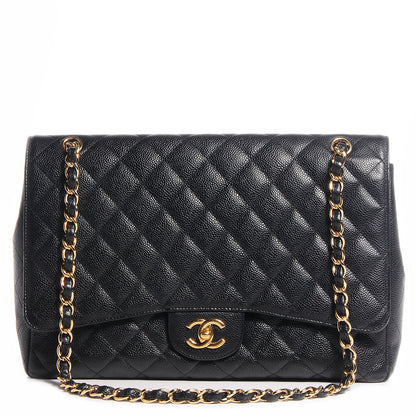 Chanel Caviar Maxi Single Flap Black 1 of 10