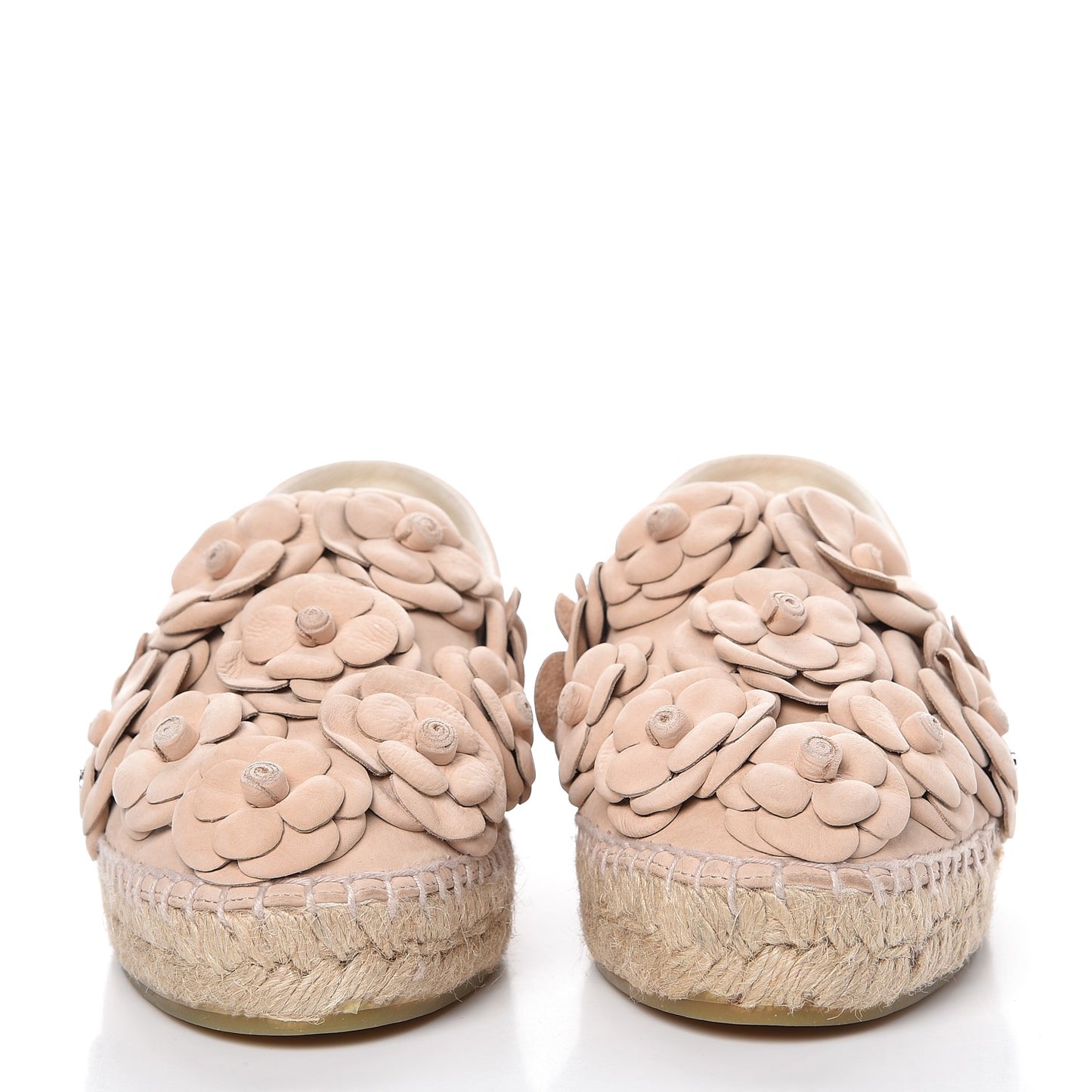 Suede Camellia CC Espadrilles 38 Pink
