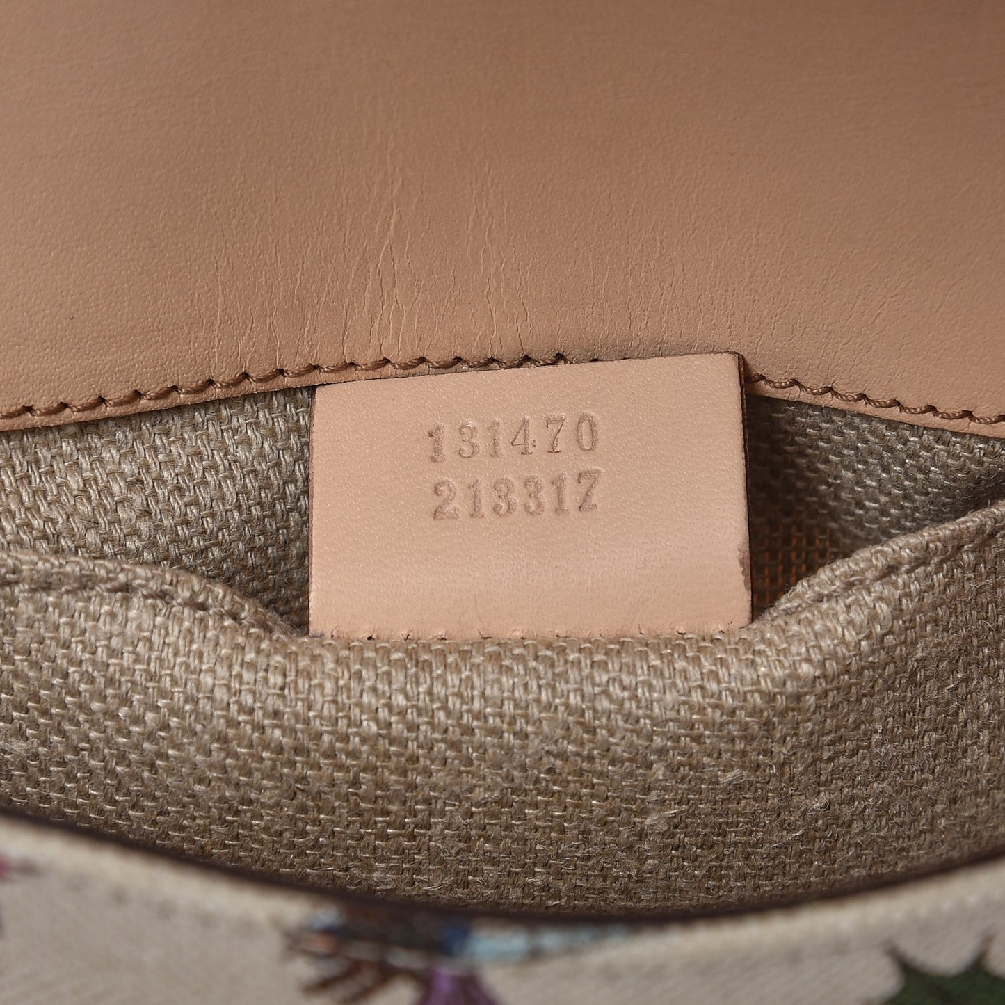 Canvas Flora Floral Horsebit Clutch