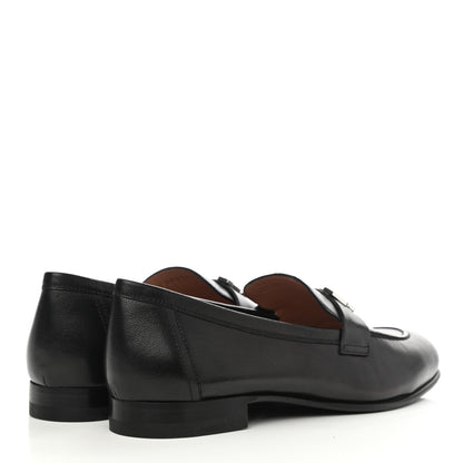 Hermes Goatskin Womens Paris Loafers 39 Black 4 of 9