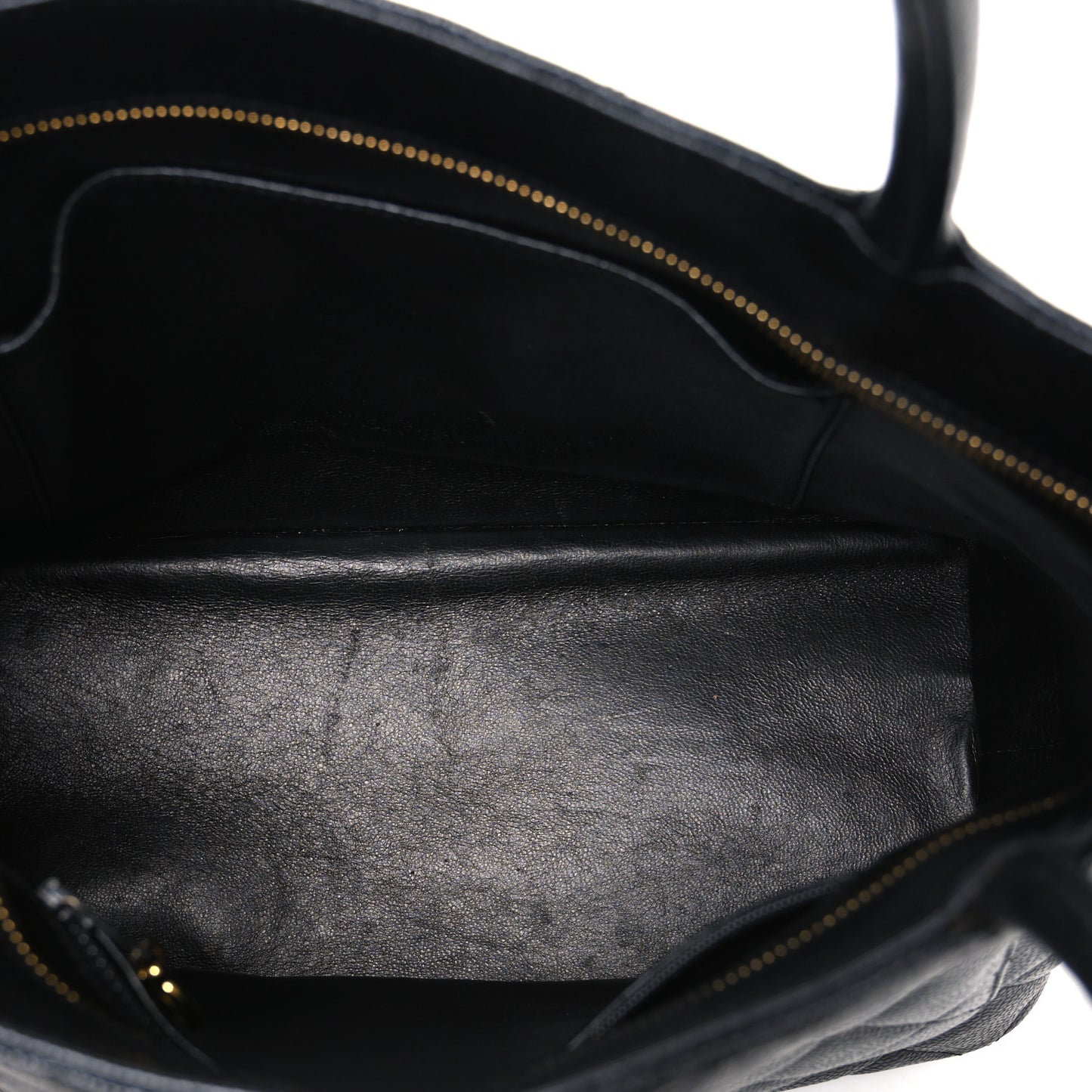 Caviar Quilted Medallion Tote Black