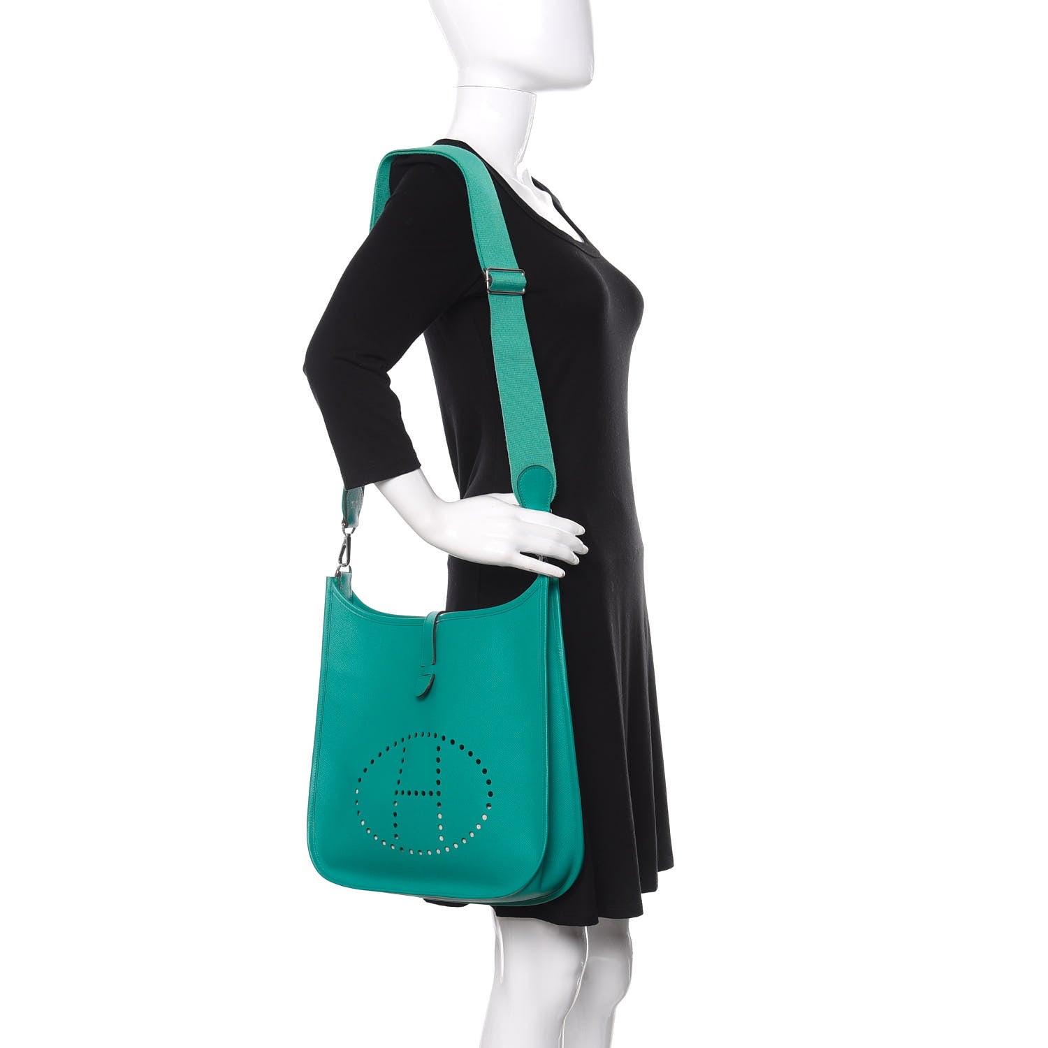 Hermes Epsom Evelyne III PM Bleu Paon 2 of 11