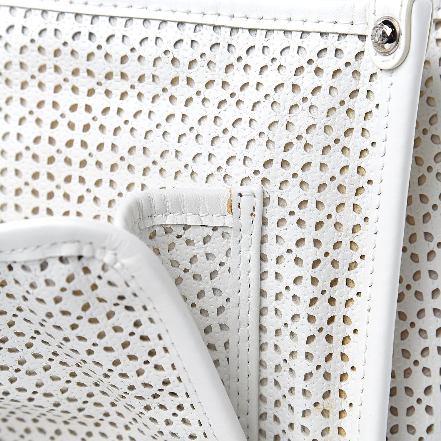 Chanel Perforated Calfskin Small Up In The Air Flap Ivory 17 of 17