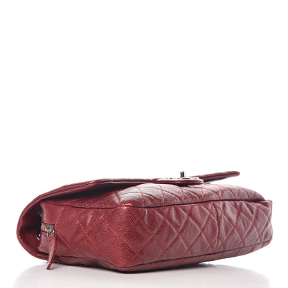 Chanel Iridescent Caviar Quilted Large Chic Flap Red 4 of 12
