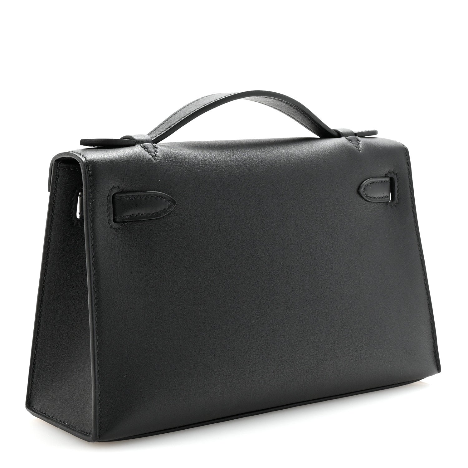 Hermes Swift Kelly Pochette Clutch Black 3 of 7