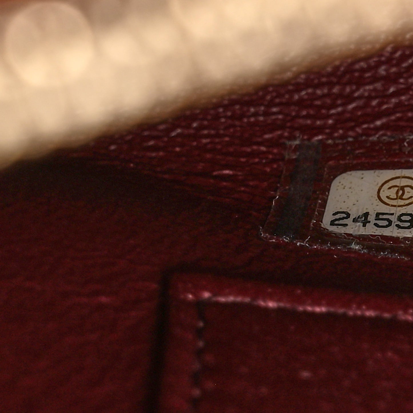 Caviar Quilted Medium Coco Handle Flap Burgundy