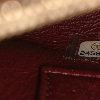 Chanel Caviar Quilted Medium Coco Handle Flap Burgundy 7 of 10