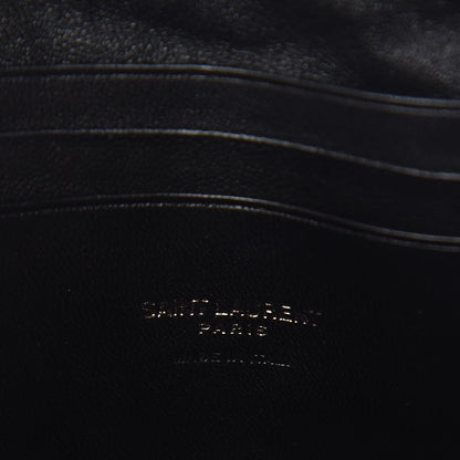 Saint Laurent Grain De Poudre Matelasse Monogram Mini Lou Camera Bag Black 6 of 11