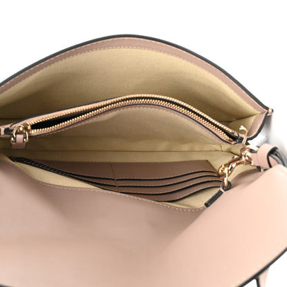 Valentino Garavani Vitello Glam Lock Rockstud Clutch Poudre 6 of 10