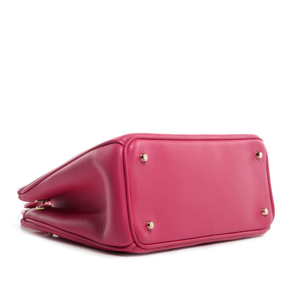Christian Dior Calfskin Small Diorissimo Tote Fuchsia 5 of 11