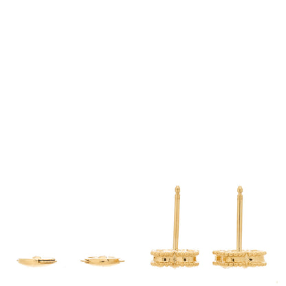 Van Cleef & Arpels 18K Yellow Gold Mother of Pearl Sweet Alhambra Earrings 3 of 5