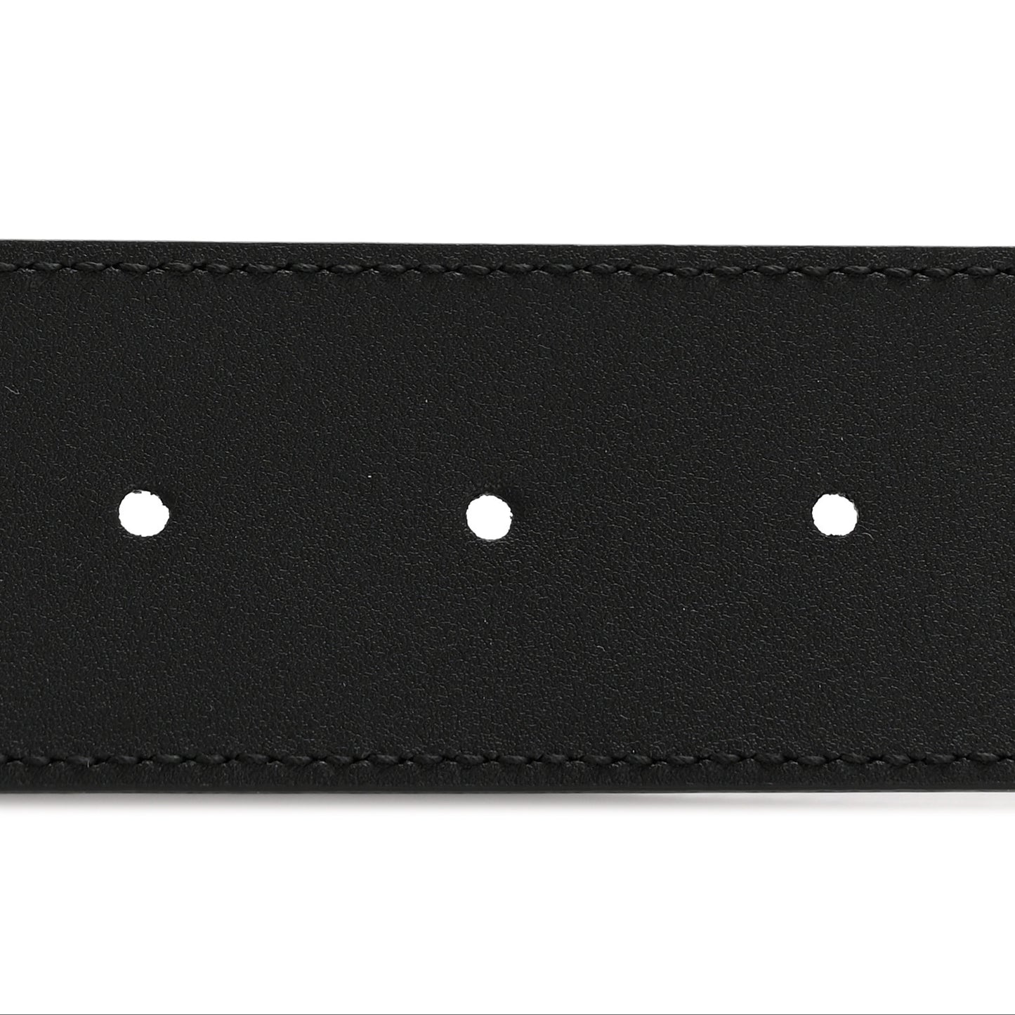 Moon Calfskin Pearl Double G 40mm 75 30 Belt Black Cream