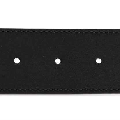 Gucci Moon Calfskin Pearl Double G 40mm 75 30 Belt Black Cream 4 of 8