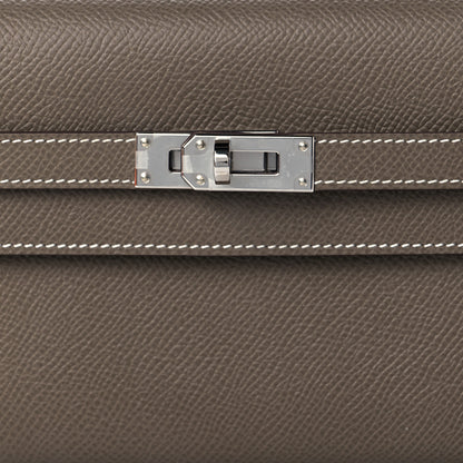 Hermes Epsom Kelly Longue Wallet Etoupe 8 of 11