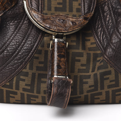 Fendi Zucca Nappa Nuvolata Vitello Tortuga Spy Tobacco Moro 10 of 10