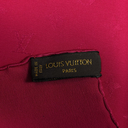 Louis Vuitton Silk Monogram Scarf Fuschia 2 of 2