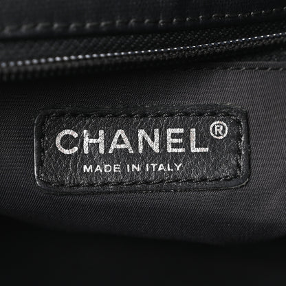 Chanel Coated Canvas Large Paris Biarritz Tote Black 7 of 11