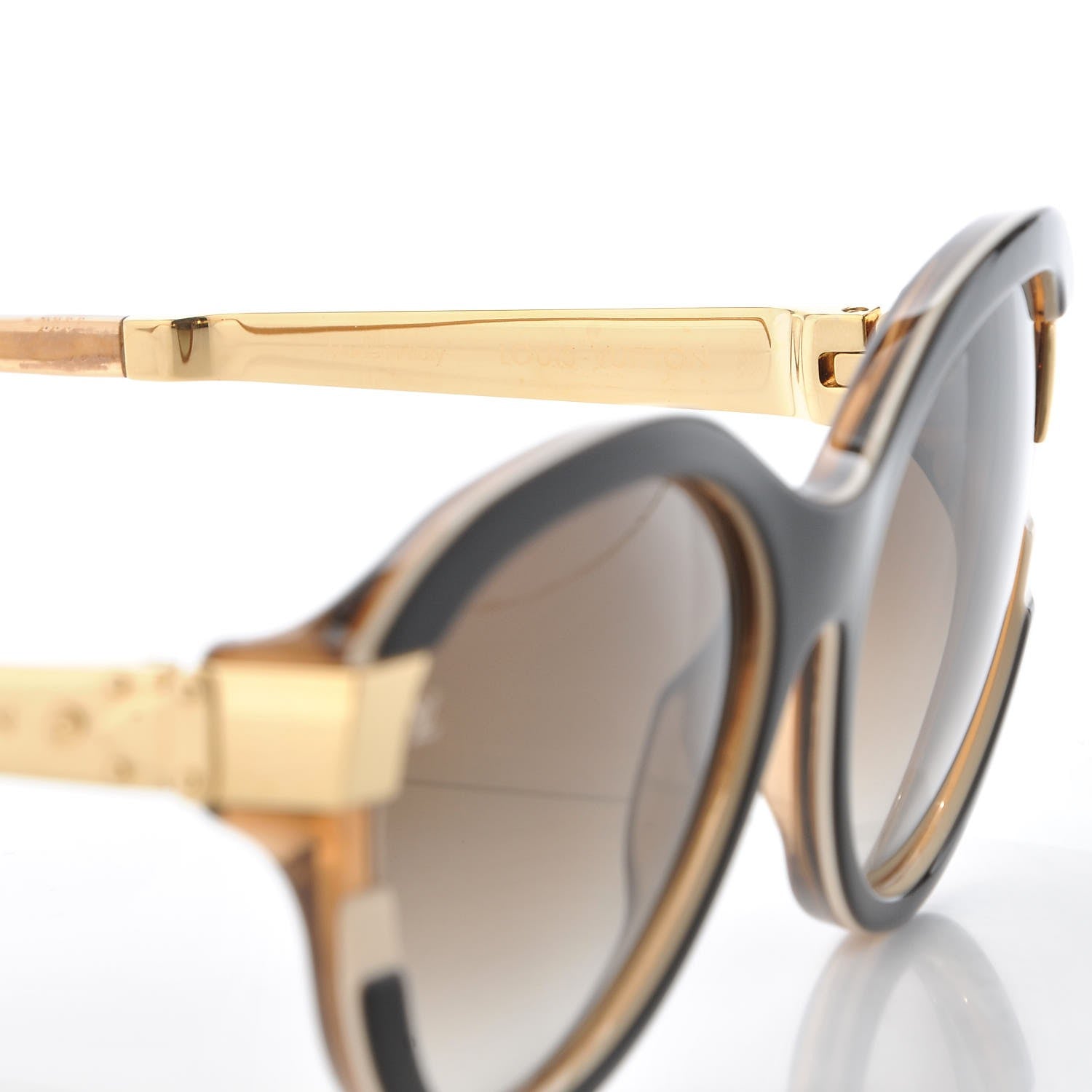 Louis Vuitton Petit Soupcon Cat Eye Sunglasses Z0487W Brown 5 of 7