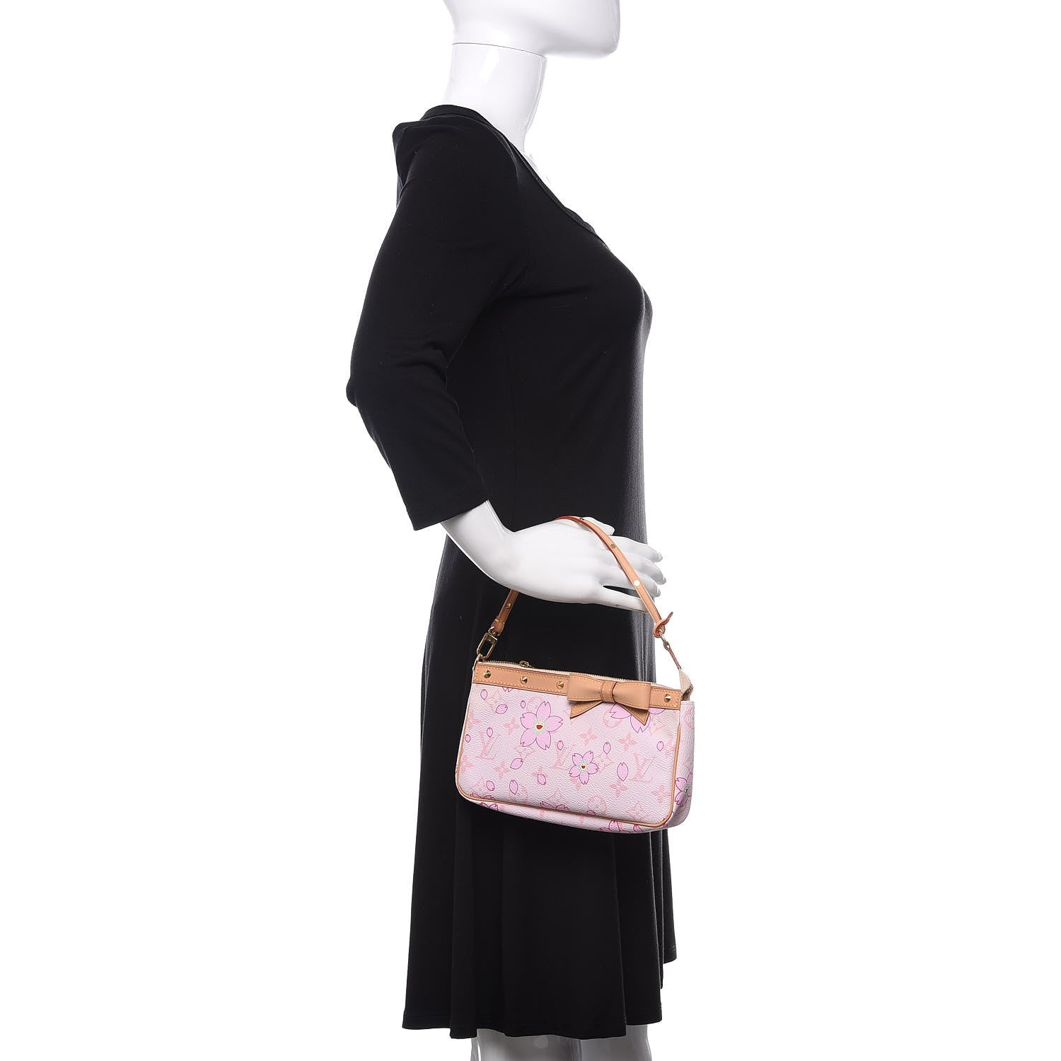 Louis Vuitton Monogram Cherry Blossom Pochette Accessories Pink 2 of 10