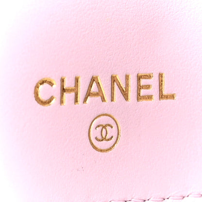 Chanel Caviar Quilted Classic 4 Key Holder Wallet Light Pink 6 of 10