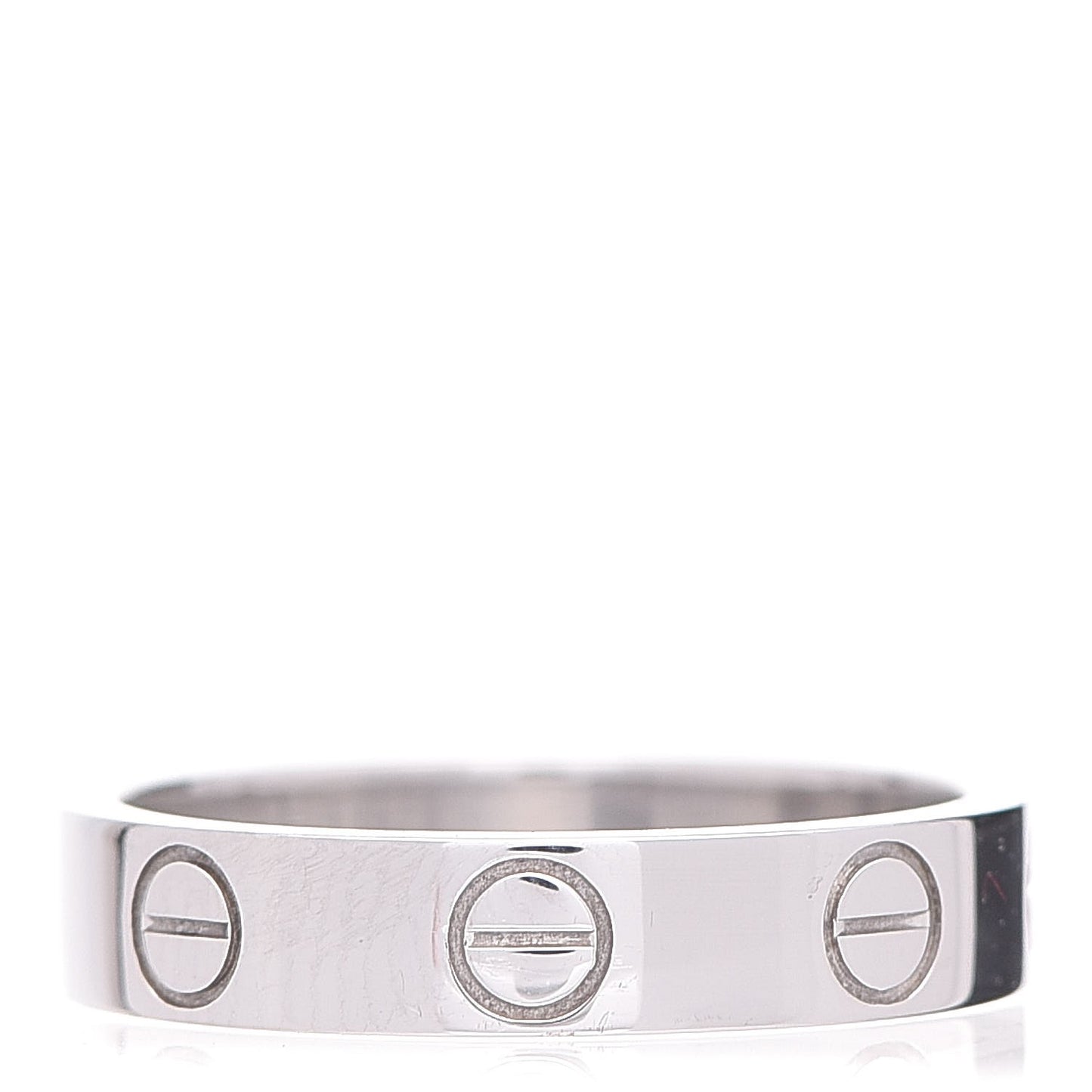 18K White Gold 3.5mm LOVE Wedding Band Ring 47 4