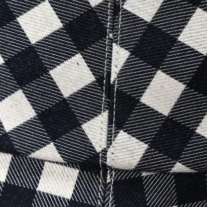 Christian Dior Gingham Reversible Teddy-D Brim Bucket Hat 58 Black White 14 of 15