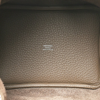 Hermes Taurillon Clemence Picotin Lock 18 PM Etoupe 5 of 11