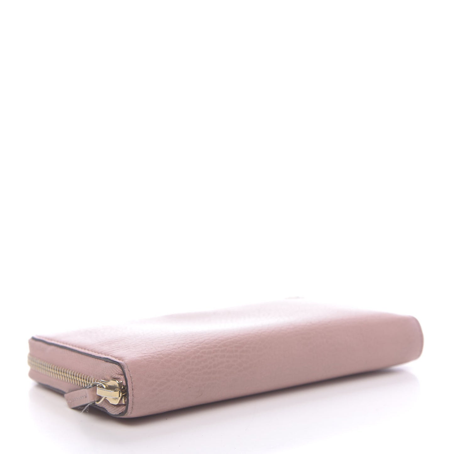 Dollar Calfskin GG Zip Around Wallet Soft Pink